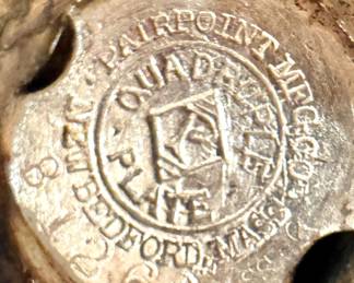 Reed & Barton silverplate Art Nouveau floral bowl - Taunton, Massachusetts – Quadruple Plate