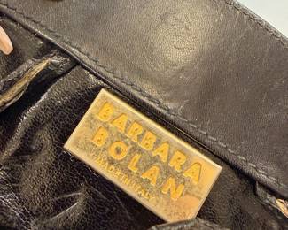 Barbara Bolan Vintage Italian Leather Handbag – Made in Italy Designer Shoulder Bag.