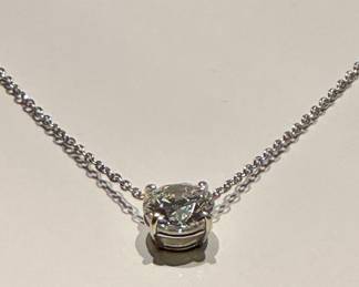 3.06 Round Diamond Solitaire Color: D, Clarity: VS1