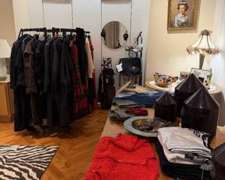 Designer Women’s Fashion Boutique Interior Display – Clothing and Shoe Retail Shop Setup.Vintage Clothing Boutique Display – Designer Apparel, Accessories and Home Decor Setup.