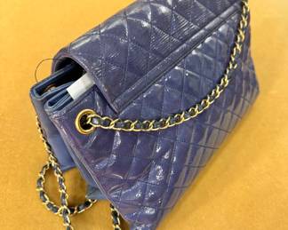Authentic Chanel Quilted Flap Shoulder Bag with Documentation