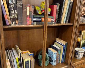 Vintage Wood Bookcase Display Cabinet – Traditional Glass Door Bookshelf with Lower Storage Drawers