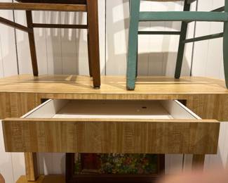 Console Table with Drawer – Modern light wood console or desk table with single drawer and clean minimalist design.