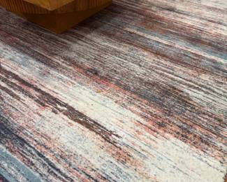 Modern Abstract Area Rug – Multicolor Contemporary Living Room Carpet