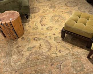 Vintage Persian Style Wool Area Rug – Floral Oriental Living Room Carpet