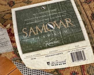 Traditional Persian Style Floral Area Rug – Cream Background Oriental Carpet