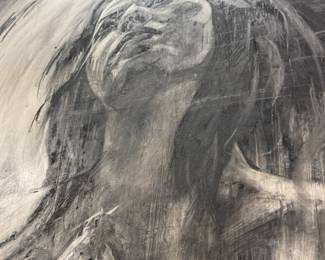 Cindy Bernhard Original Charcoal on Board (66”w x 70”h)