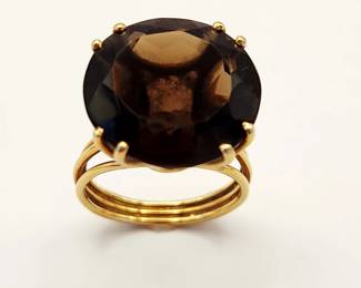 Smokey Topaz Ring