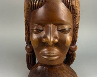African Carved Bust