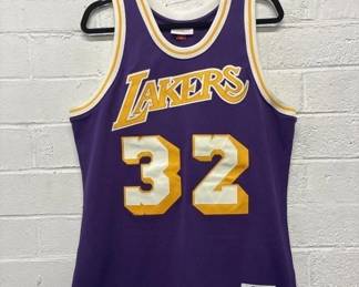 hardwood classic LA lakers magic jersey