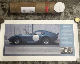 calloll shelby signed poster