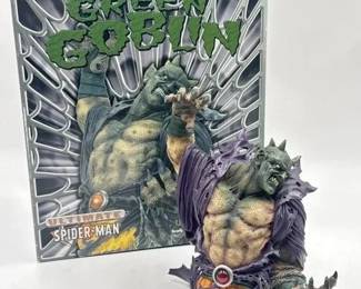 marvel green goblin statue