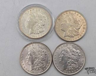 1300  4 Morgan Silver Dollar 