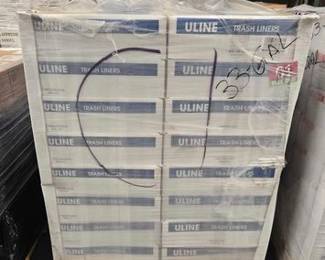 2628  64 Cases of ULINE Trash Liners 