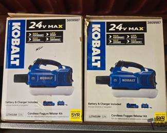 6016  2 Kobalt 24V Max Cordless FoggerMister 