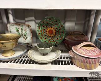 8014  Decorative Plates, Pots, and Bowls 
