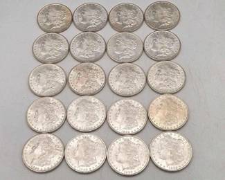 1310  20 Morgan Silver Dollars 