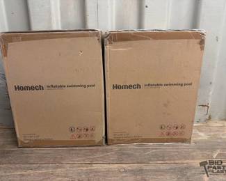 7578  2 Homech Inflatable Swimming Pools 