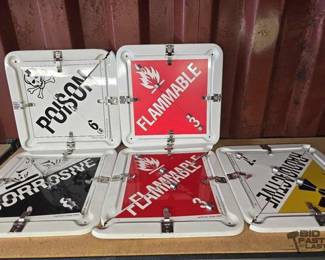 6048  Flip Style DOT Vehicle Container Placards 