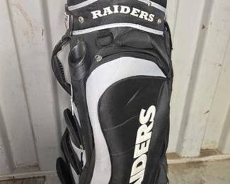 7492  NFL Raiders Golf Bag 