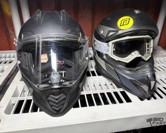 6130  Two Bike Helmets 