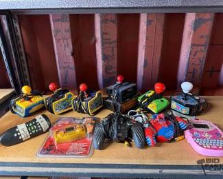6063  Vintage Plug In  Play TV Arcade Games, Xbox DVD Remote Control, WCW Nitro Hand Held Game 