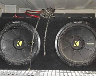 7500  Kicker CompS Dual 12Inch Subwoofers Enclosure 