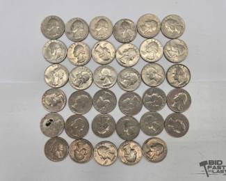 1524  35 40 Silver Quarters 