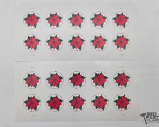 1906  2018 Global Poinsettia USPS Forever Stamps 