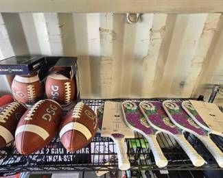 4012  Footballs  Pickleball Paddles 