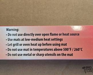 3002  2 Cases Asuna Copper Grill and Bake Mats 