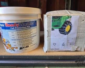 6034  Titan Ready Works Fall Protection Kit and John Deer Rear Tire Tractor Chains 