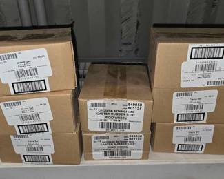 8036  Clamp Sets  Caster Rubber 112 Rigid Wheels 