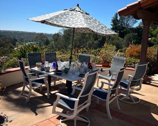 8 person patio table and chairs! 