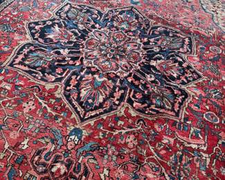Hand-Knotted Persian Heriz Wool Rug (168"L x 118"W)
