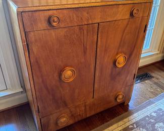 Art Deco 2 Drawer / 2 Door Cabinet (36"W x 19"D x 39"H)