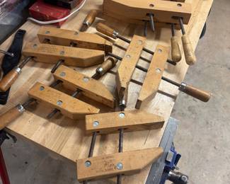 Collection of Jorgensen Wooden Clamps