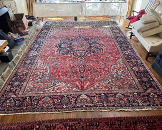 Hand-Knotted Persian Heriz Wool Rug (168"L x 118"W)