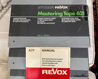 Sealed Studer Revox Mastering Tape 621 (3 Total)