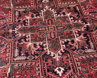 Hand-Knotted Persian Heriz Wool Rug (96"W x 140"L)