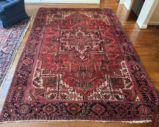Hand-Knotted Persian Heriz Wool Rug (96"W x 140"L)