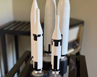 Desktop Display Model set of U.S. Navy Ballistic Missiles Gifted to "The Officers & Crew of Submarine Squadron 14, June 1981"
