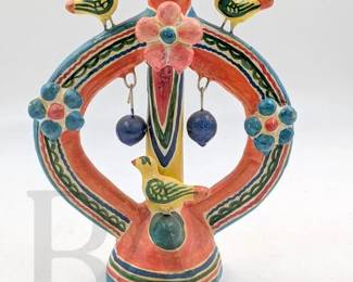 pottery candle stand