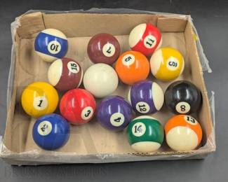 vintage cue balls