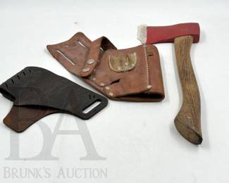 wood handled hatchet