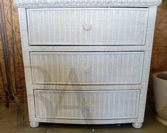 wicker dresser