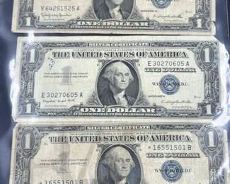 1957 Blue Seal $1 bills
