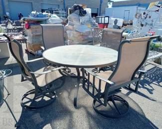 troptione patio table and chairs