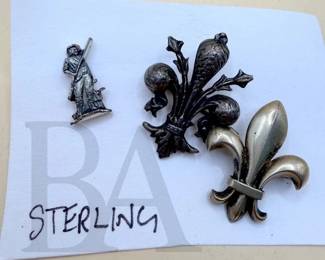 sterling silver pins
