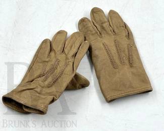 vintage back leather youth gloves
